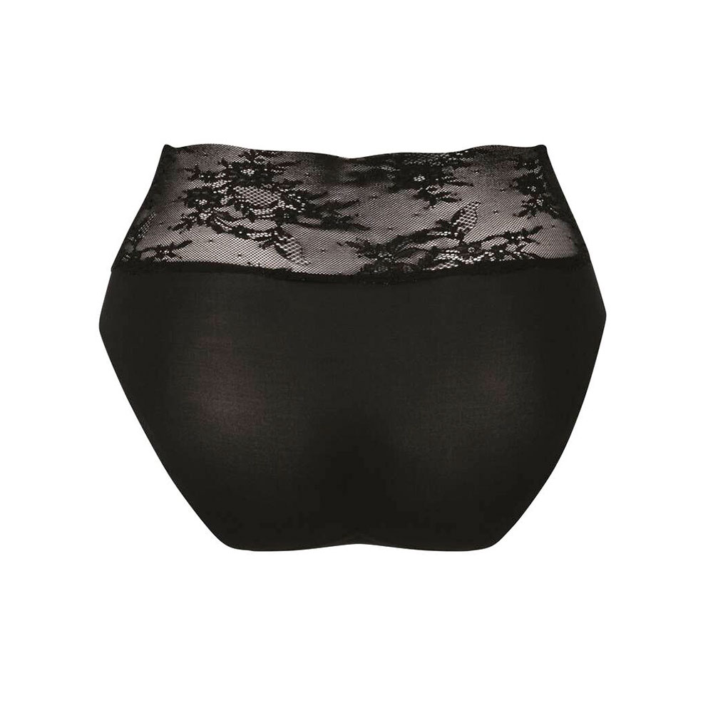 Anita Essential Lace High Waist Slip 1304 in Schwarz - Rückseite