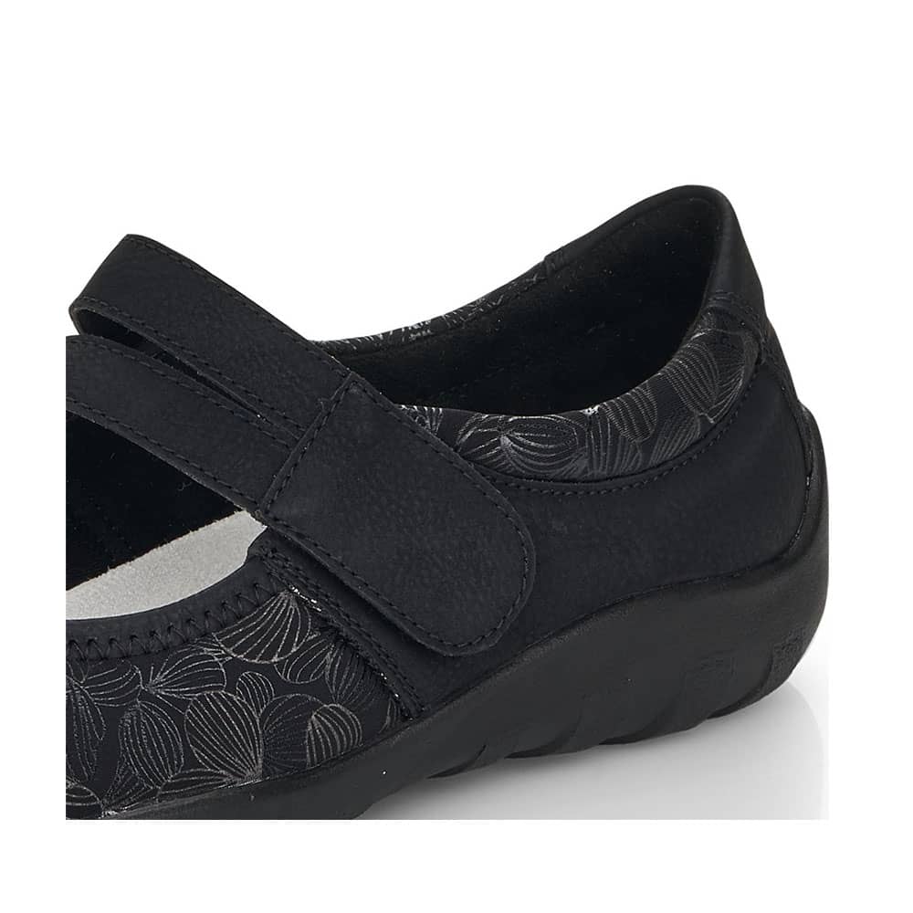 Remonte Ballerina Bloomprint R3510-03 in Schwarz - Detail