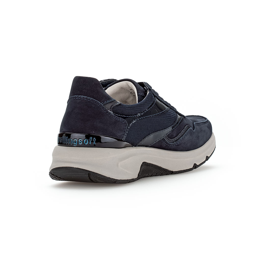 Gabor Rollingsoft Sneaker in Mitternachtsblau - Ferse